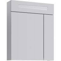 Зеркальный шкаф Aqwella Нео 60 с подсветкой Белый арт-Neo.04.06 — фото 1, Зеркальные шкафы в ванную