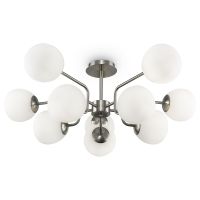 Товар: Люстра Maytoni Modern Erich Белая Никель арт-MOD221PL-10N - фото 1 Люстра Maytoni Modern Erich Белая Никель арт-MOD221PL-10N — фото 1, Люстры