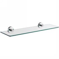 Товар: Стеклянная полка Azario Nessy Хром арт-AZ-73103 - фото 1 Стеклянная полка Azario Nessy Хром арт-AZ-73103 — фото 1, Полки для ванной и душа
