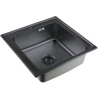 Кухонная мойка ZorG Grafit 50 Графит арт-SZR 5050 GRAFIT — фото 1, Кухонные мойки