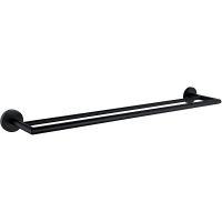 Полотенцедержатель Allen Brau Priority двойной Черный матовый арт-6.31012-31 — фото 1, Полотенцедержатели