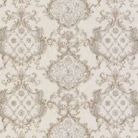 Обои Decori-Decori Amore Винил на флизелине (1,06*10,05) Бежевый, Вензель арт-82861 — фото 1, Обои для стен