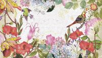 Фреска Ortograf Цветы 5901 Фактура бархат FX Флизелин (3,5*2) Разноцветный, Цветы/Птицы арт-5901 (бархат FX) — фото 2, Фрески