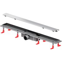 Душевой лоток AM.PM PrimeFlow 80 с решеткой Хром матовый / под плитку Tile арт-W02SC-U11-080-04SB — фото 4, Душевые лотки