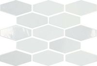 Керамическая плитка Ape Harlequin White настенная 10х20 см арт-07975-0001 — фото 1, Керамическая плитка