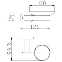 Товар: Мыльница Rav Slezak Yukon Хром арт-YUA0300 - фото 2 Мыльница Rav Slezak Yukon Хром арт-YUA0300 — фото 2, Мыльницы