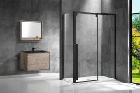 Душевой уголок Vincea Lugano 150х100 профиль Черный стекло прозрачное арт-VSR-1L1015CLB-1 — фото 3, Прямоугольные душевые уголки