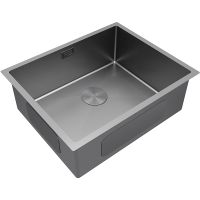 Кухонная мойка Paulmark Next 58 Uni Матовый серый арт-PM215844-MG — фото 2, Кухонные мойки