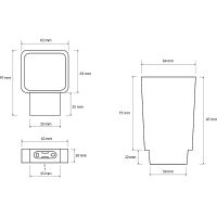 Товар: Стакан для зубных щеток Bemeta Via Хром арт-135011012 - фото 2 Стакан для зубных щеток Bemeta Via Хром арт-135011012 — фото 2, Стаканы для зубных щеток