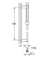 Душевой гарнитур Grohe Euphoria Cube plus Хром арт-27891000 — фото 3, Душевые гарнитуры на штанге