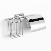 Держатель туалетной бумаги Langberger Alster с крышкой Хром арт-10941P — фото 1, Держатели туалетной бумаги