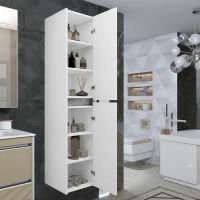 Шкаф пенал Opadiris Фреш 35 Белый арт-00-00007082 — фото 3, Пеналы для ванной комнаты