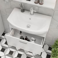 Тумба под раковину Volna Joli 70.1Y подвесная Белая арт-tpJOLI70.1Y-01 — фото 4, Тумбы под раковину