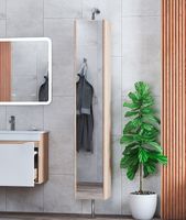 Шкаф пенал Vigo Grani 30 поворотный Дуб сонома арт-pnp.GRI.30 — фото 4, Пеналы для ванной комнаты