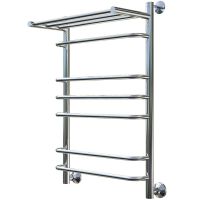 Водяной полотенцесушитель Тругор Идеал 3 П НП 80x50 с полкой Хром арт-Идеал3/нп8050П — фото 1, Водяные полотенцесушители