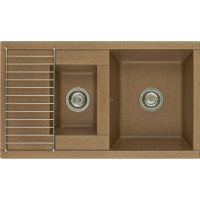 Кухонная мойка Aquaton Делия 87 Терракотовая арт-1A716232DE270 — фото 2, Кухонные мойки