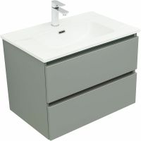 Тумба под раковину Aquanet Вега 70 подвесная Мисти грин арт-329602 — фото 2, Тумбы под раковину