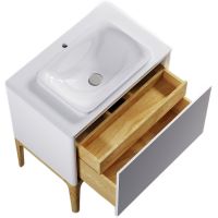 Тумба под раковину Astra Form Капелла 80 0 подвесная Белая арт-3110007 — фото 13, Тумбы под раковину