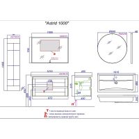 Товар: Тумба под раковину Aqwella Astrid 100 подвесная Дуб Давос арт-AST0110DD - фото 5 Тумба под раковину Aqwella Astrid 100 подвесная Дуб Давос арт-AST0110DD — фото 5, Тумбы под раковину