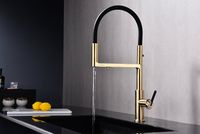 Смеситель для кухни Paulmark Tornado Светлое брашированное золото арт-To213402-SBG — фото 4, Смесители для кухни