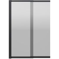 Шторка на ванну Berges River S Slider Black 98х145 профиль Черный матовый стекло тонированное арт-065018 — фото 7, Шторки для ванной раздвижные