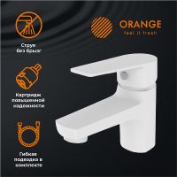 Комплект смесителей Orange Loop Белый арт-M26-311w — фото 2, Готовые комплекты для ванной комнаты