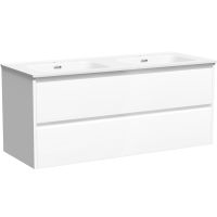 Тумба под раковину Sancos Libra 120 подвесная Белый глянец арт-LB120-2W — фото 1, Тумбы под раковину