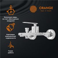 Смеситель для ванны Orange Line Хром арт-M06-100cr — фото 2, Смеситель для ванны