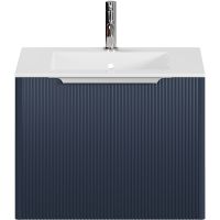 Тумба под раковину Creto Luna 60 подвесная Blue арт-17-Bl60 — фото 2, Тумбы под раковину