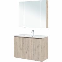 Товар: Комплект мебели для ванной Aquanet Алвита New 100 подвесной Дуб веллингтон белый арт-274533 - фото 3 Комплект мебели для ванной Aquanet Алвита New 100 подвесной Дуб веллингтон белый арт-274533 — фото 3, Комплекты мебели для ванной