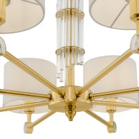 Люстра Maytoni Neoclassic Alloro Белая Латунь арт-MOD088PL-08BS — фото 4, Люстры