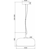 Подвесной светильник Maytoni Modern Madmen Янтарный Бронза арт-MOD127PL-L6AM — фото 2, Подвесные светильники