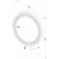 Зеркало Континент Uranus D 770 с подсветкой с сенсорным выключателем арт-ЗЛП58 — фото 5, Зеркала в ванную комнату