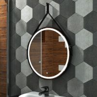 Зеркало Континент Millenium D 650 с подсветкой Черное с сенсорным выключателем арт-ЗЛП969 — фото 1, Зеркала в ванную комнату