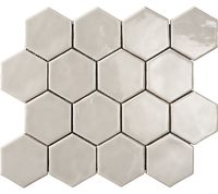 Керамическая плитка Amadis Art Deco Glossy on Mesh Hibiscus (7,9x9,1-16pz) настенная 28х32 см арт-Art Deco Glossy on Mesh Hibiscus (7,9x9,1-16pz) 32x28 — фото 1, Керамическая плитка