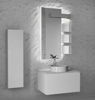 Шкаф пенал Jorno Stone 33 подвесной Белый арт-Stn.04.120/P/W/JR — фото 4, Пеналы для ванной комнаты