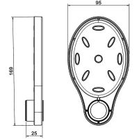 Товар: Мыльница Swedbe Hermes на душевую штангу Черная матовая арт-5125B - фото 5 Мыльница Swedbe Hermes на душевую штангу Черная матовая арт-5125B — фото 5, Мыльницы