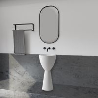 Товар: Раковина Abber Stein 45 Белая матовая арт-AS2507 - фото 4 Раковина Abber Stein 45 Белая матовая арт-AS2507 — фото 4, Раковины напольные