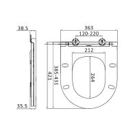 Комплект унитаза AM.PM Spirit FlashClean C701700WH+C707857WH с инсталляцией Alcaplast Sadromodul AM101/1120+M71 с сиденьем Микролифт и клавишей смыва Хром арт-C701700WH+C707857WH+SETAM101/1120-3:1RUS — фото 15, Комплекты унитаз + инсталляция