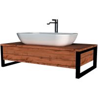 Тумба под раковину 1MarKa Grunge Loft 70П подвесная Дуб Вотан арт-Ц0000015940 — фото 1, Тумбы под раковину