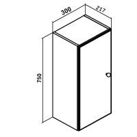 Товар: Подвесной шкаф Runo Кредо 30 Белый арт-00000000761 - фото 3 Подвесной шкаф Runo Кредо 30 Белый арт-00000000761 — фото 3, Шкафы для ванной