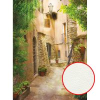 Фреска Ortograf Городской пейзаж 3809 Фактура флок FLK Флизелин (2*2,7) Бежевый/Зеленый, Город/Пейзаж арт-3809 (флок FLK) — фото 1, Фрески