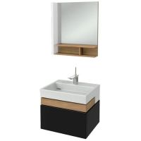 Зеркало Jacob Delafon Terrace 60 L с подсветкой с полкой арт-EB1180G-NF — фото 2, Зеркала в ванную комнату