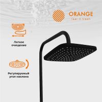 Душевая система Orange Karl Черная арт-M05-934b — фото 2, Душевые стойки