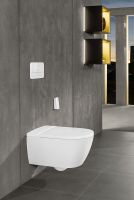 Унитаз биде Villeroy&Boch ViClean-L подвесной с сиденьем Микролифт арт-V0E100R1 — фото 8, Подвесные унитазы