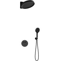 Душевая система Vincea Inspire с термостатом Черная матовая арт-VSFW-3I22MT3MB — фото 1, Встраиваемые душевые комплекты