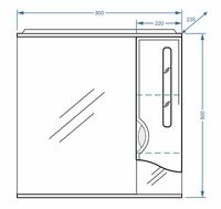 Товар: Зеркало со шкафом Stella Polar Сильва 80/С с подсветкой Белое арт-SP-00000206 - фото 5 Зеркало со шкафом Stella Polar Сильва 80/С с подсветкой Белое арт-SP-00000206 — фото 5, Зеркальные шкафы в ванную