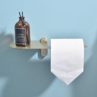 Держатель туалетной бумаги Raglo с полкой Золото матовое арт-R300.03.03 — фото 7, Держатели туалетной бумаги