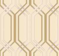 Обои LOYMINA Clair Винил на флизелине (1*10,05) Бежевый/Золото, Геометрия арт-CLR3 002/1 — фото 2, Обои для стен