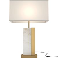 Настольная лампа Maytoni Table Floor Bianco Белая Латунь арт-Z031TL-01BS — фото 1, Настольные лампы